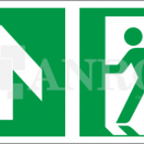 Sjálflýsandi skilti - Flóttaleiðir - U