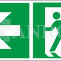 Sjálflýsandi skilti - Flóttaleiðir - V