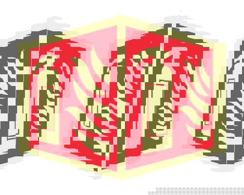 Sjálflýsandi skilti - Slökkvitæki - Stærra