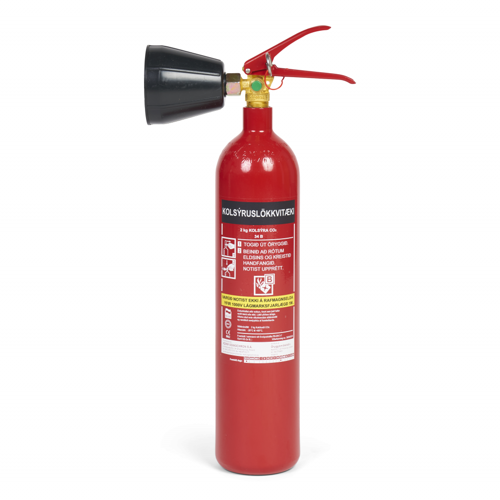 Slökkvitæki kolsýra 2 kg.