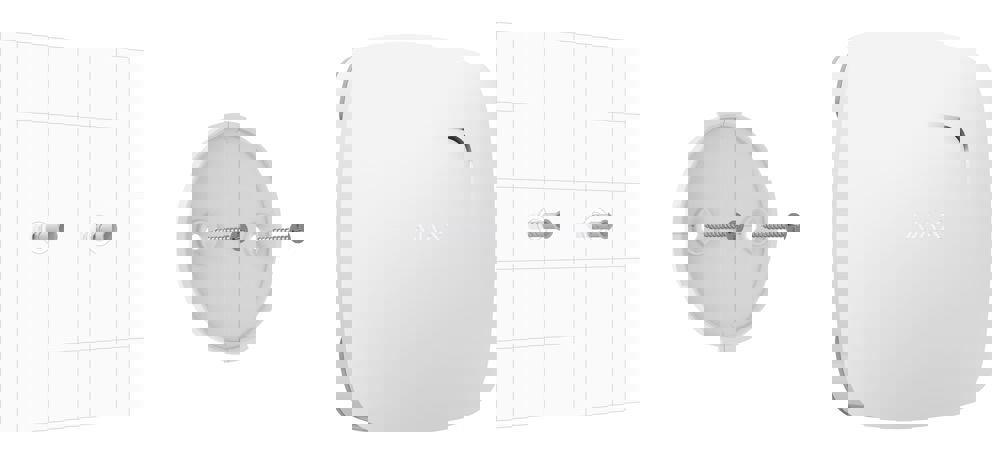 AJAX reyk-, hita- og kolsýringsskynjari - Hvítur
