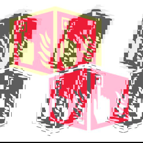 Sjálflýsandi skilti - Handboði- Stærra