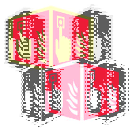 Sjálflýsandi skilti - Handboði- Stærra