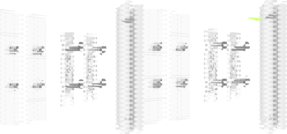 AJAX hurðarofi - Hvítur