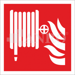 Sjálflýsandi skilti - Brunaslanga