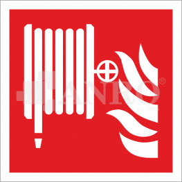 Sjálflýsandi skilti - Brunaslanga