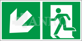 Sjálflýsandi skilti - Flóttaleiðir - VN