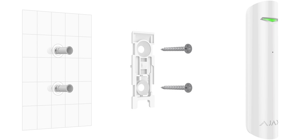 AJAX rúðubrotsnemi - Hvítur