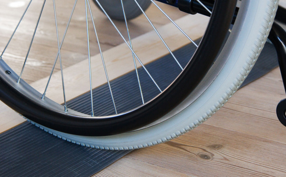 Þröskuldarrampur Gúmmí 32x200x900mm