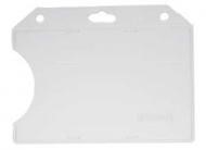 Kortahalda - Glær Lárétt án festinga