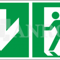 Sjálflýsandi skilti - Flóttaleiðir - N