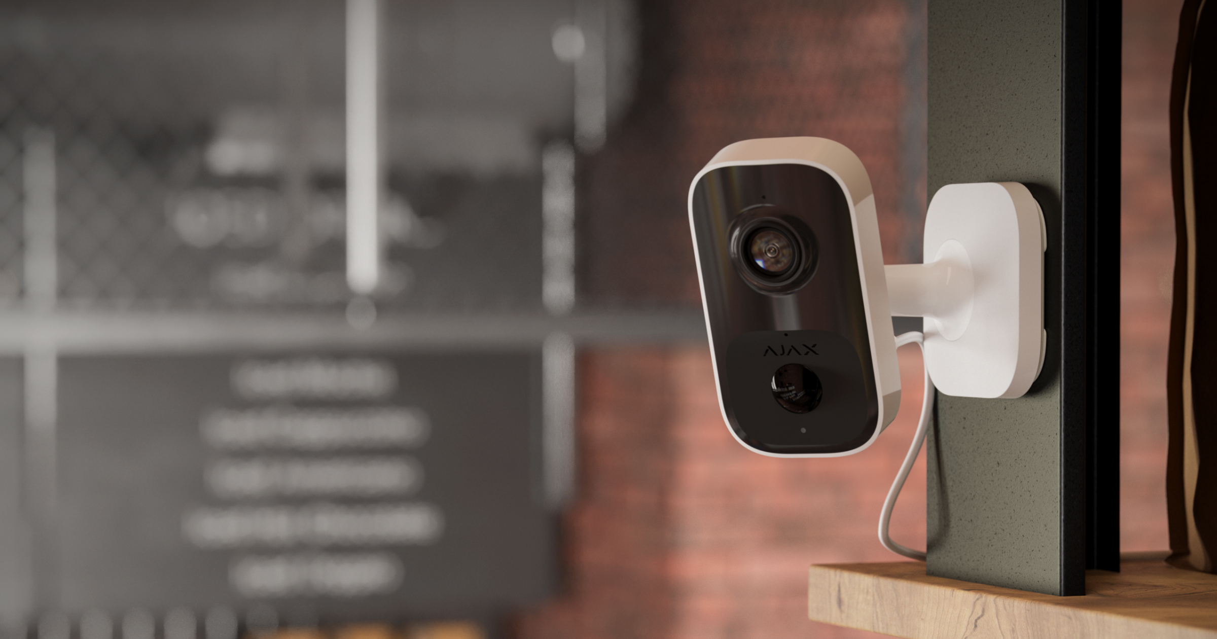 AJAX eftirlitsmyndavél - Innandyra - Hvít