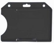 Kortahalda - Svört Lárétt án festinga