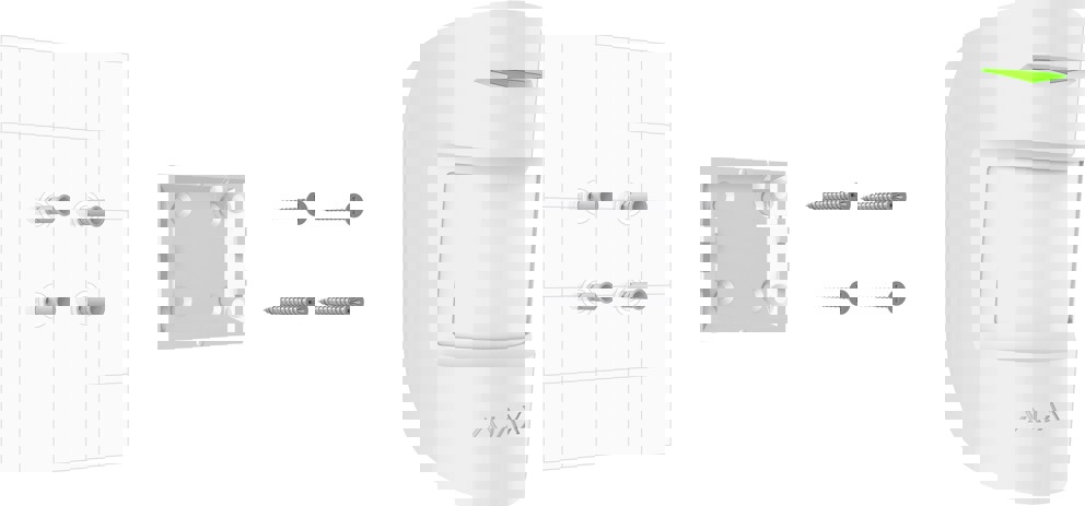 AJAX hreyfiskynjari Dual Tech - Hvítur